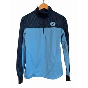 North Carolina Tar Heels 1/4 Zip Sweater Jacket NCCA‎ Womens S Embroided Logo